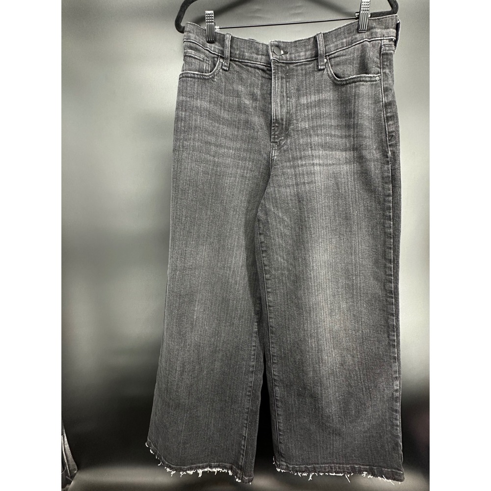 a.n.a High Rise Wide Leg‎ Black Washed Jeans Size 12